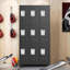 9 Door Metal Storage Locker, 3-Tier Employee Lockable Cabinet with Hooks & Ventilation Holes, 183cm Tall  Storage Unit for Gym, Office, School, Garage, Staff Changing Room-242549908