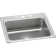 Lustertone 25" L x 22" W Drop-In Kitchen Sink with Basket Strainer and Drain Assembly