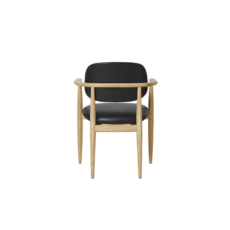 Slow Arm Chair, Black Oak, Omega Ice
