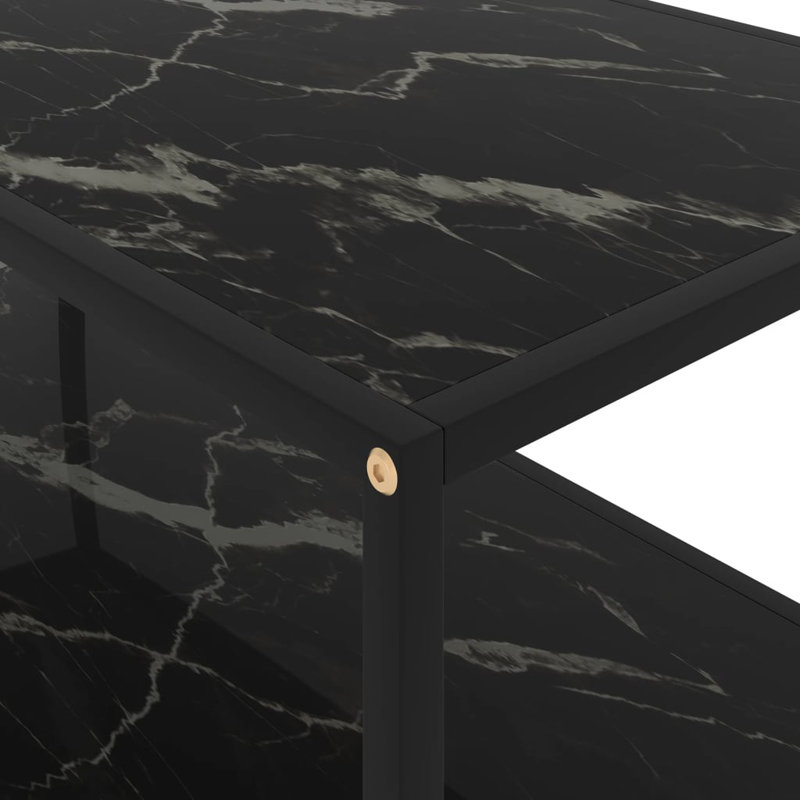 Table basse à cadre simple avec rangement, H 13,8 po x L 39,4 po x l 19,7 po, Noir, noir, noir, noir, Noir, noir, noir, noir