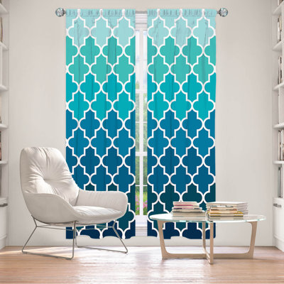 Paire de rideaux obscurcissant en polyester Dyami