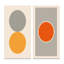 Minimal Late 20S Geometric Primitive Design IV - Ensemble de 2 peintures-1668873382-1668873377