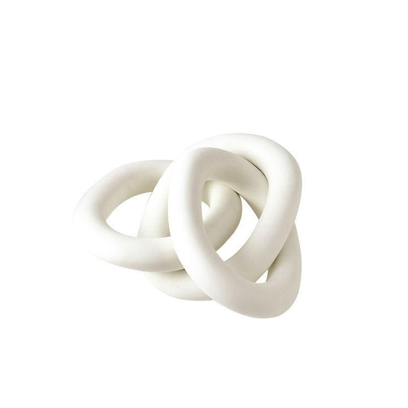 3 Rings Connected-Matte White