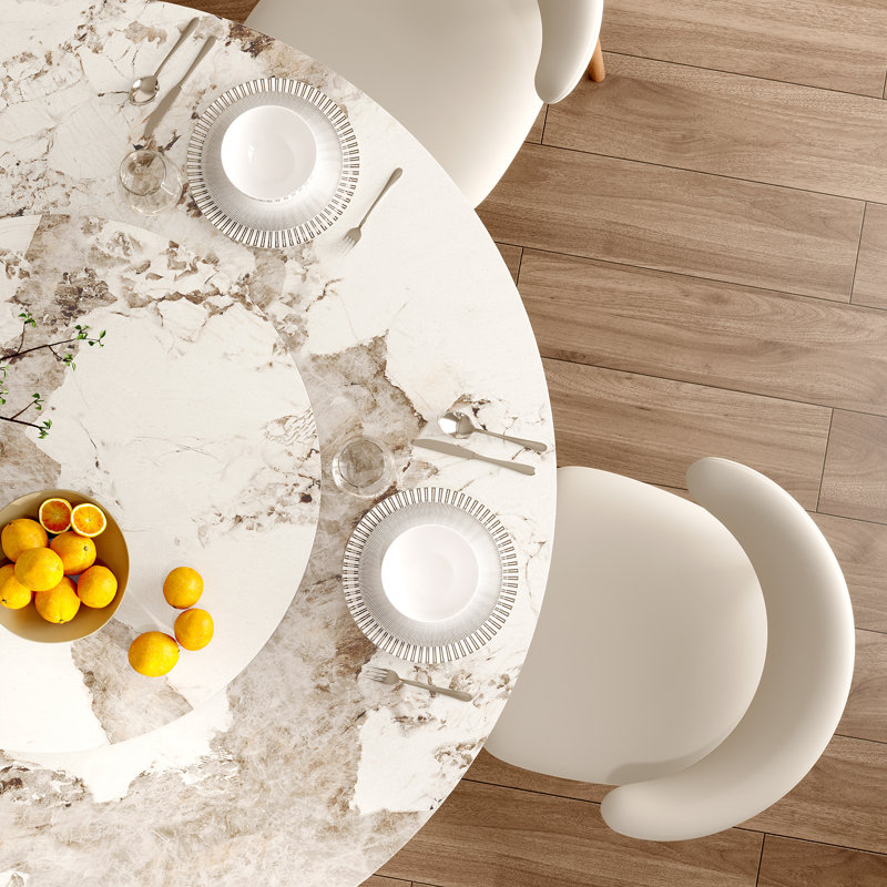 Table de salle à manger Modern Modern, Pandora, H 29,52 po x L 53,15 po x l 53,15 po