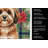 Sable Havanese Christmas PoinsettIas Kitchen Towel-2080584150