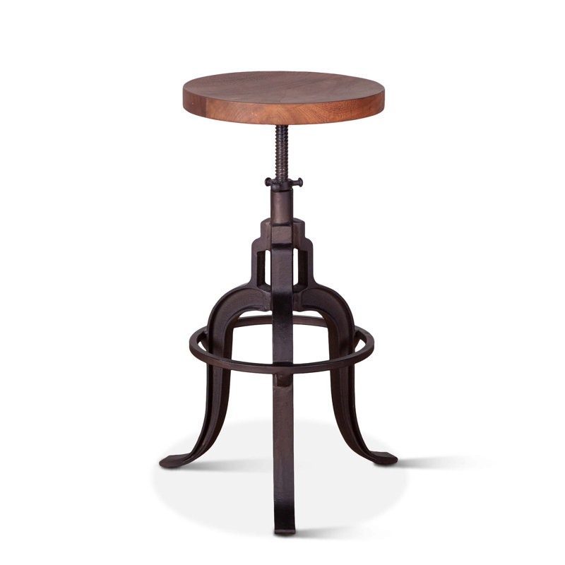 Blayne Adjustable Stool with Metal Frame