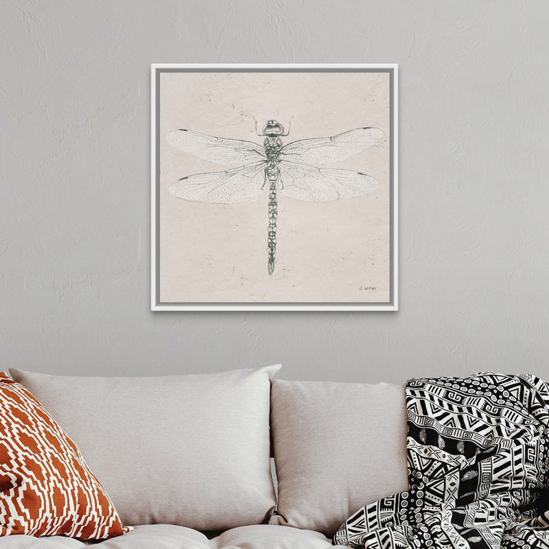«Soft Summer Sketches VI», reproduction sur toile, H 32 po x l 32 po x P 1,75 po, Cadre flottant blanc