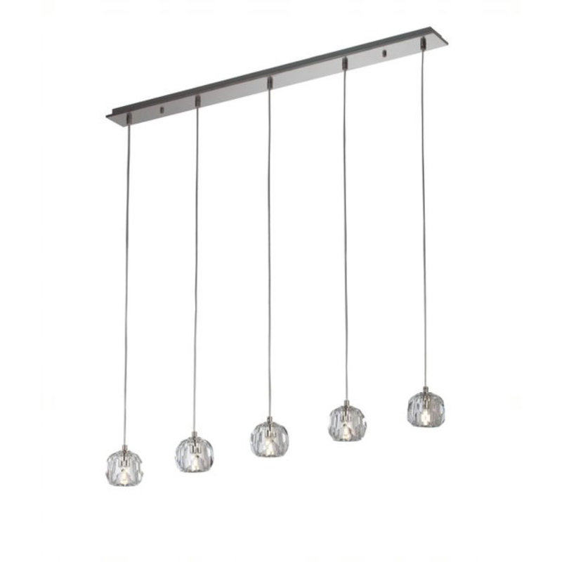 Mirabal 5 - Light Kitchen Island Pendant, Brushed Nickel