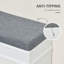 Banc pour hall d'entrée, rangement avec coussin, 2 tiroirs, tablette réglable