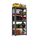 5 Tier Metal Garage Storage Shelves - Industrial Utility Rack with Adjustable Shelves