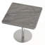 Table bistro carrée moderne avec plateau en faux marbre, assemblage facile et structure en métal robuste pour une utilisation durable-1571666326
