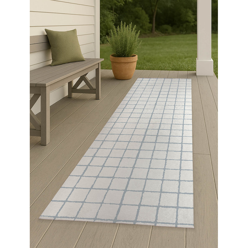 Rebar Non-Slip Outdoor Rug, Runner 2'6" x 8'