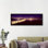 «Bridge Lit Up at Night Bay Bridge, San Francisco Bay, San Francisco, California, USA» par Panoramic Images - Reproduction giclée sur toile panoramique
