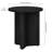 Potbelly Round End Table with Cross Base-1663181617