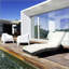 Chaise longue en osier