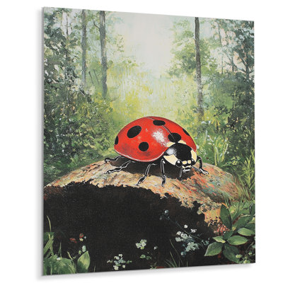 Curieux tacheté coccinelle forêt III - animaux, reproduction métallique