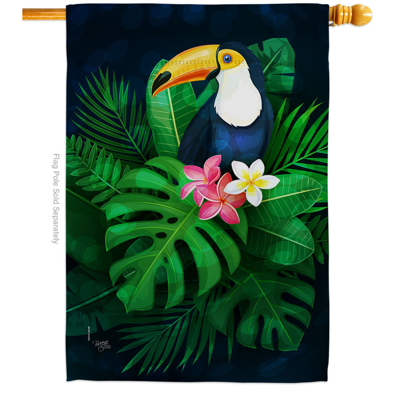 Double Sided 40'' H x 28'' W Polyester Animal House Flag