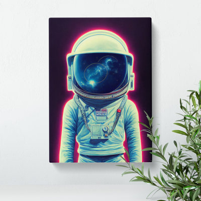 XC1022-1671X Contemporary Astronaut - Wrapped Canvas Print