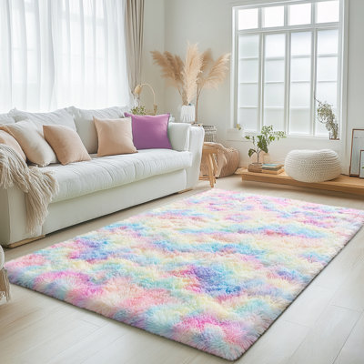 Shag Rug Soft Fluffy -Indoor Area Rug for Living Room Bedroom Nursery Kids Room