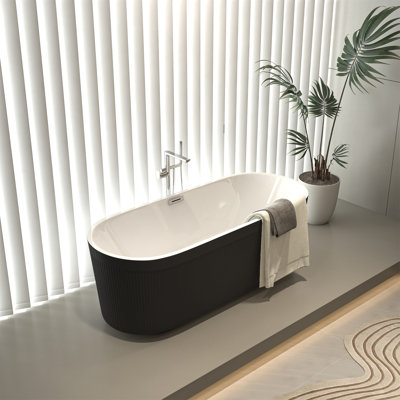 59'' x 29.5'' Freestanding Acrylic Bathtub