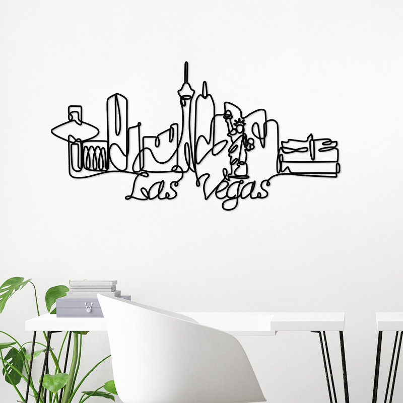 Elegant Decorative Metal Wall Accessory, Black Finish, 47.2 x 24.4 x 0.6 inches | 100% Metal Construction, Thickness: 0.08 inches | Lightweight at 1.4 lbs, Perfect for Home Décor & Modern Interiors