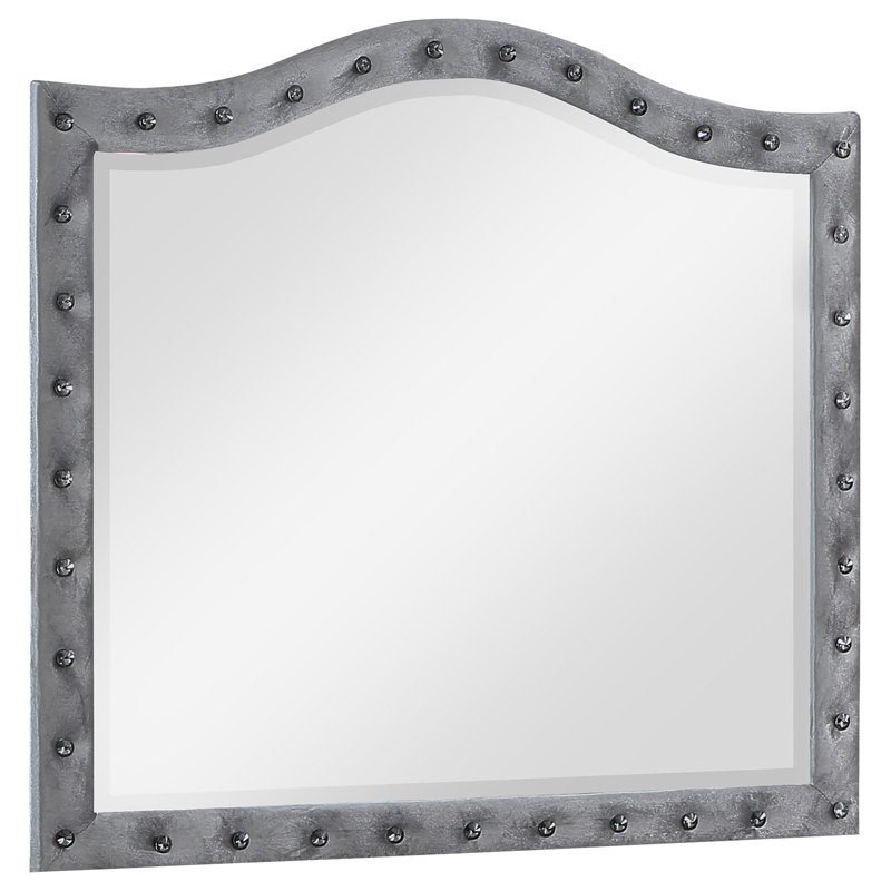 Commode et miroir Manvik, Gris