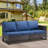 Ingvald 71.45" Wide Outdoor Wicker/Rattan U-Shaped Patio Sectional With Cushions-829019253