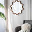 Miroir d'appoint en bois avec cadre unique