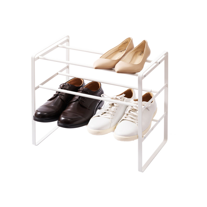 Range-chaussures extensible Yamazaki Home, Blanc