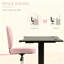 Chaise de bureau rose en forme de cœur, chaise pivotante réglable pour chambre à coucher et coiffeuse, style mignon et confortable