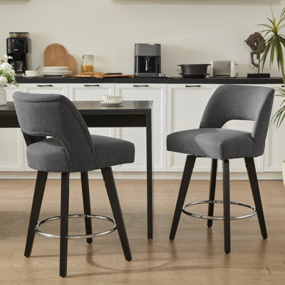 Tabouret de bar pivotant à 360 ° (ensemble de 2)