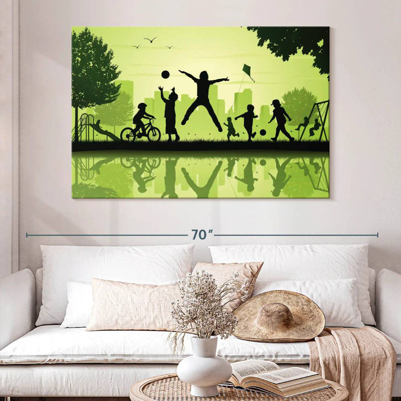 Ashelle Children In The Park, 34" H x 51" W