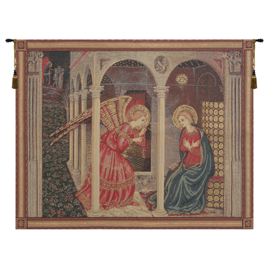 Annunciation With Gold Lurex European Wall Art Charlotte Home Furnishings 