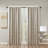 Jacquard Lined Total Blackout Rod Pocket/Back Tab Curtain - Single Panel
