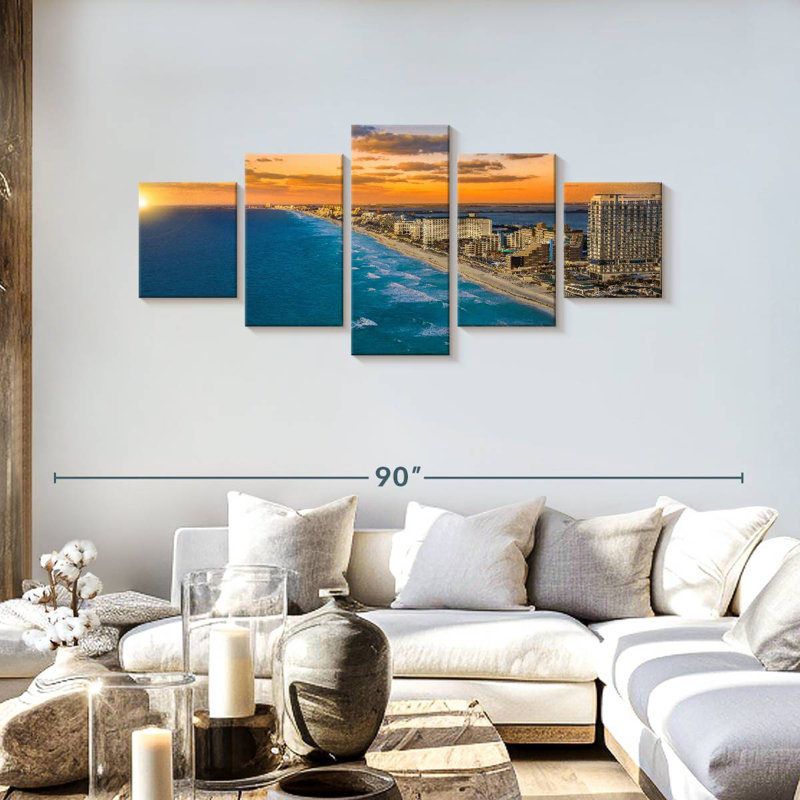 Ville balnéaire de Cancun, H 30 po x l 68 po