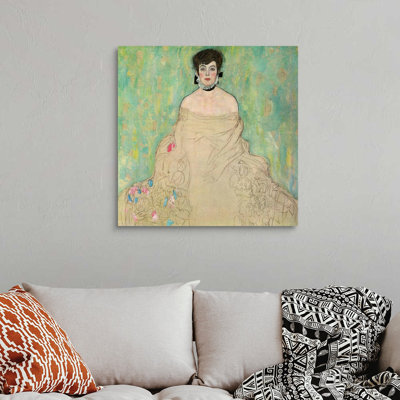 Reproduction d’art sur toile, "portrait d’Amalie Zuckerberg, 1917-1918" par Gustav Klimt