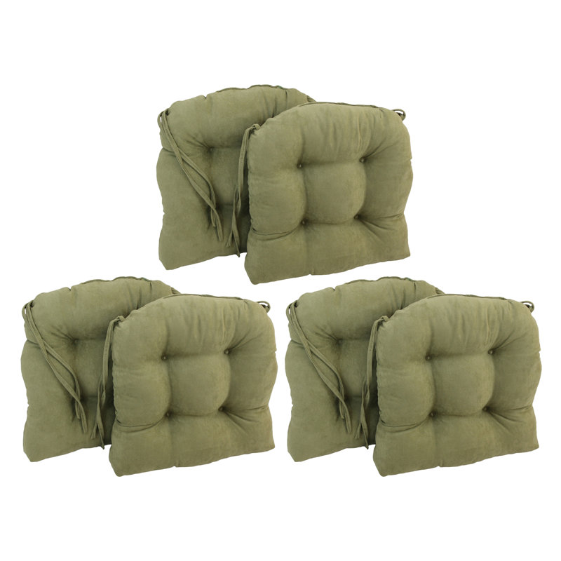 Outdoor 3.5'' Dining Chair Seat Cushion, Sage Green