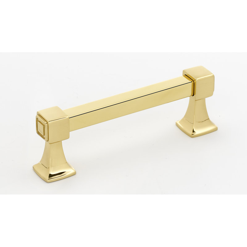 Cube Bar / Handle Pull, Polished Brass