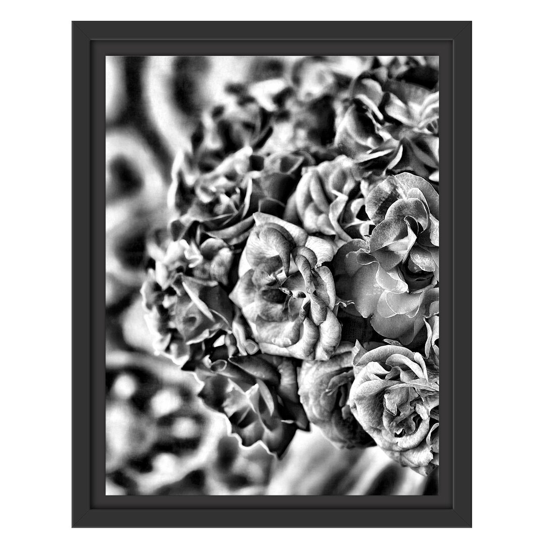 Gerahmtes Poster Pink Rose Bouquet