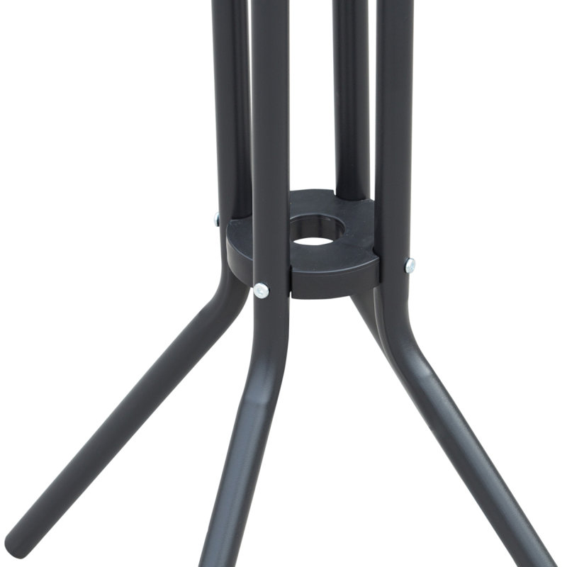Ensemble bistro d'extérieur élégant pour 2 personnes, comprenant une table de bar ronde et 2 chaises de bar, au design confortable et à la construction robuste.