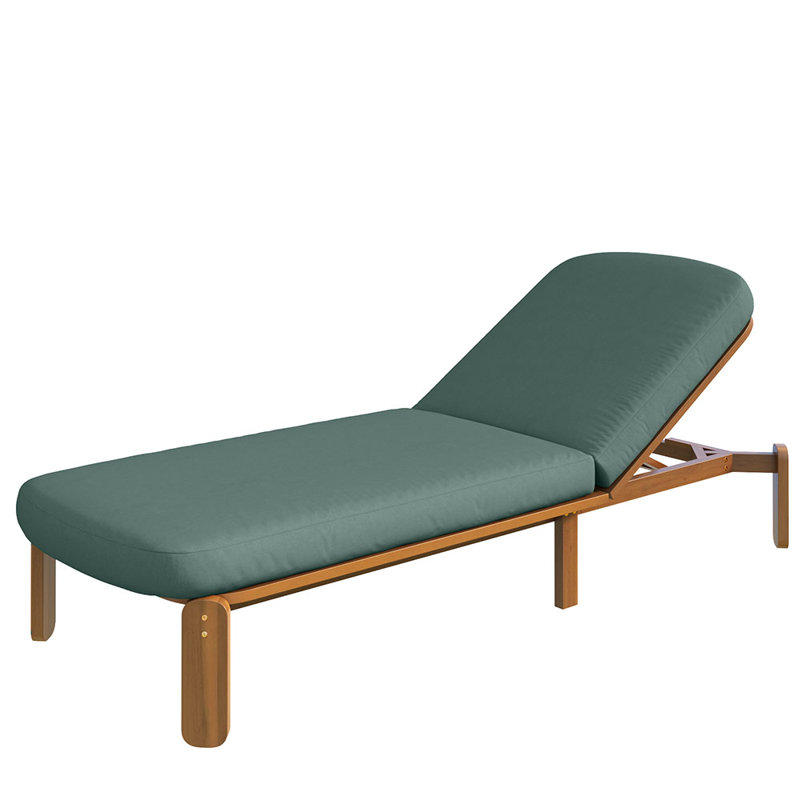 Outdoor Chaise Lounge Adjustable Patio Chaise Outdoor Reclining Chair Pool Lounge Chair with Adjustable Backrest for Patio, Poolside or Beach