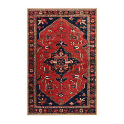 Machine Washable Turkish Brown Area Rug