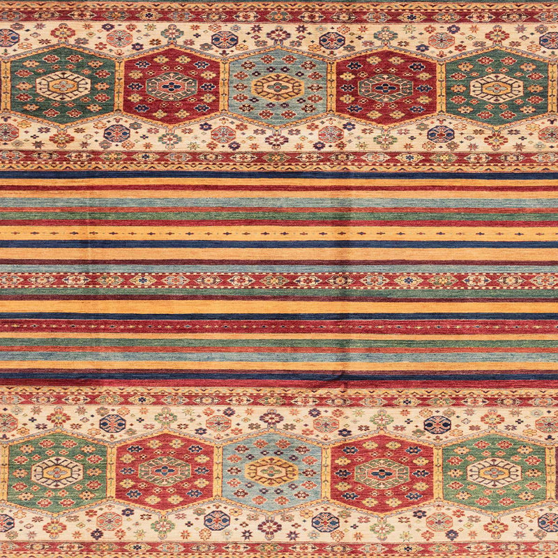 Abstract Indoor Rug, Square 5'