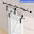 Low Ceiling Single Bypass Double Door Barn Hardware Kit-51284425