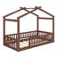 Structure de lit en bois avec clôture de sécurité-129042638