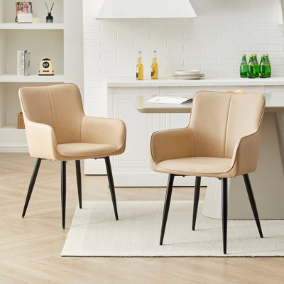 50cm H Upholstered Metal Armchair