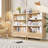 3 Tier Bookcase With Grooved Wooden Storage Drawer-1801049733