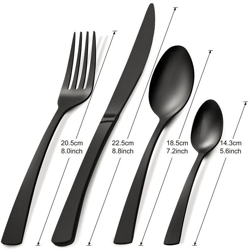 Latitude Run Aathavan 16 Piece Stainless Steel Cutlery Set , Service for 4