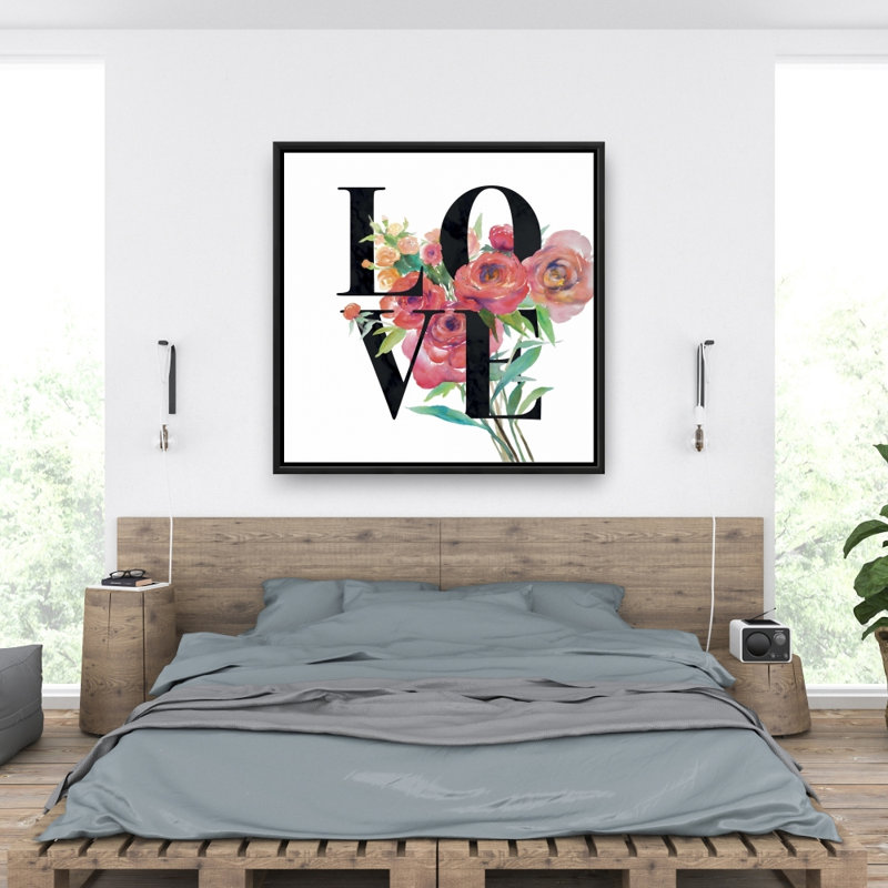 «Love Black» sur toile