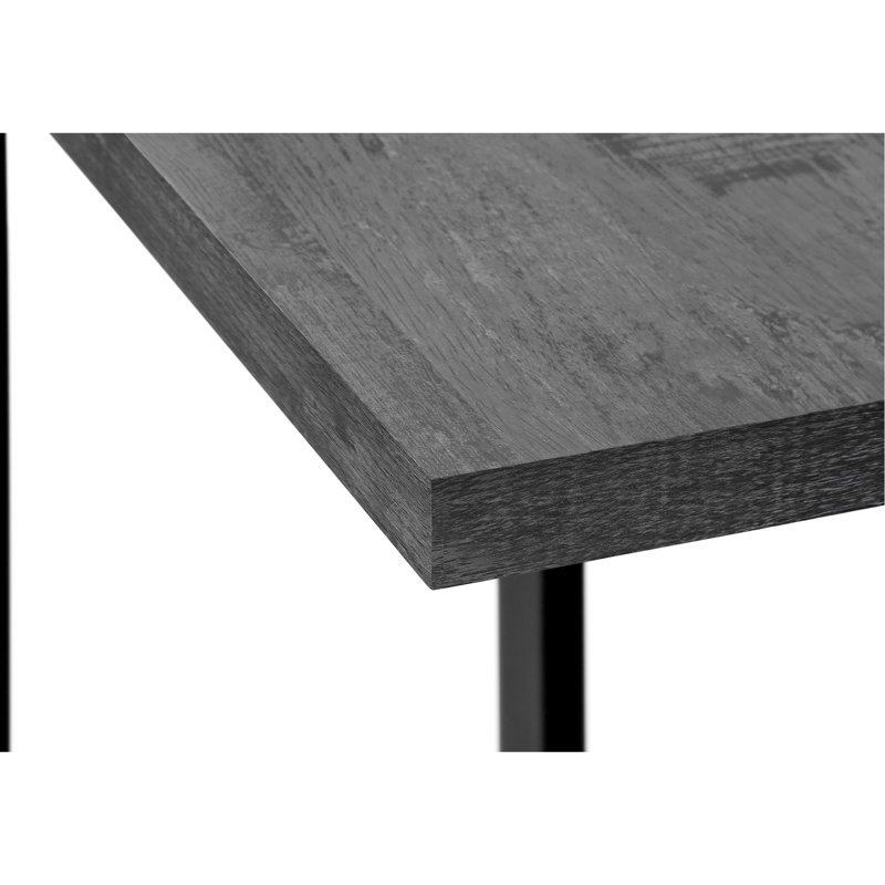 Table d'appoint en stratifié noir pour chambre à coucher - Style contemporain pour salon moderne